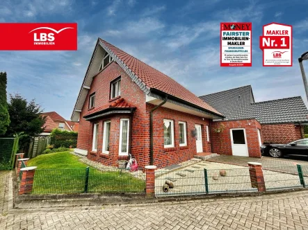 Außenansicht - Haus kaufen in Ahaus - Familienglück auf 130 m² – modern, geräumig, gemütlich und erweiterbar