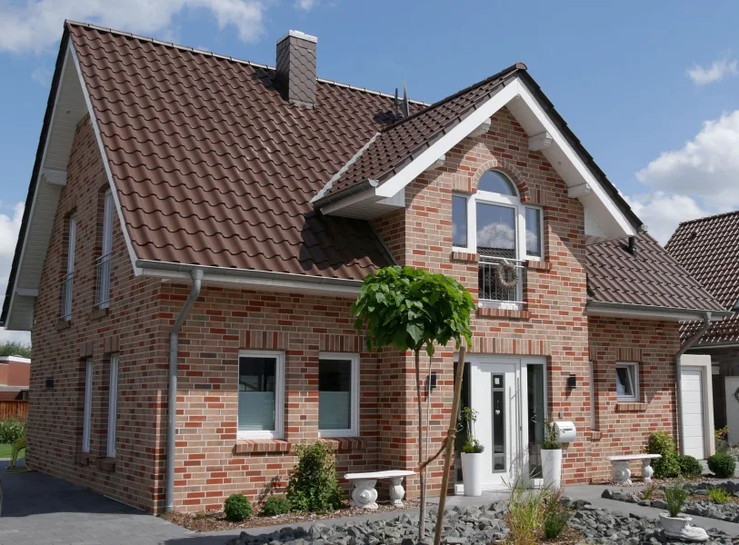 Ansicht straßenseitig - Haus kaufen in Dülmen - Sie haben ein Grundstück? Schlüsselfertiger Neubau zum Festpreis!