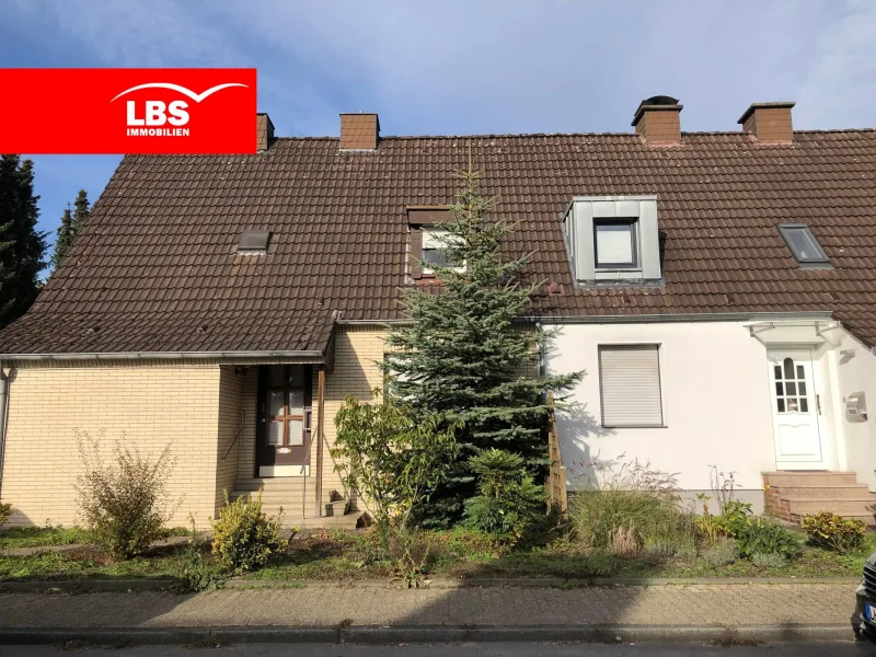 Doppelhaushälfte links - Grundstück kaufen in Dülmen - Attraktives Grundstück mit zwei Baufeldern in bestehendem Wohngebiet