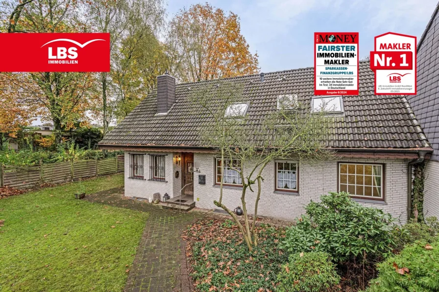 Fronansicht - Haus kaufen in Gladbeck - Familienglück in Gladbeck Rentfort-Nord