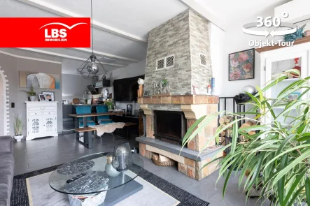 Wohnzimmer - Wohnung kaufen in Datteln - Traumhaftes Zuhause: Moderne Maisonette-Wohnung in zentraler Lage