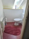 Toilette im Dachgeschoss
