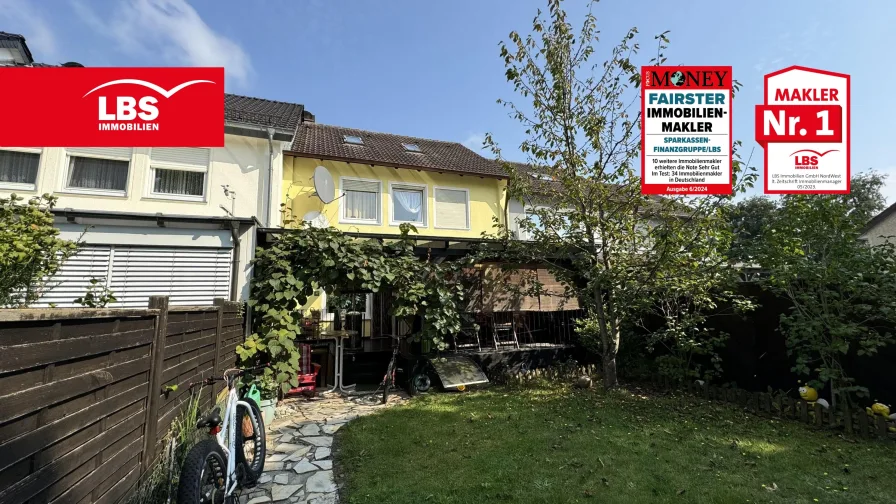 Hausansicht - Haus kaufen in Gütersloh - Reihenmittelhaus in charmanter Lage