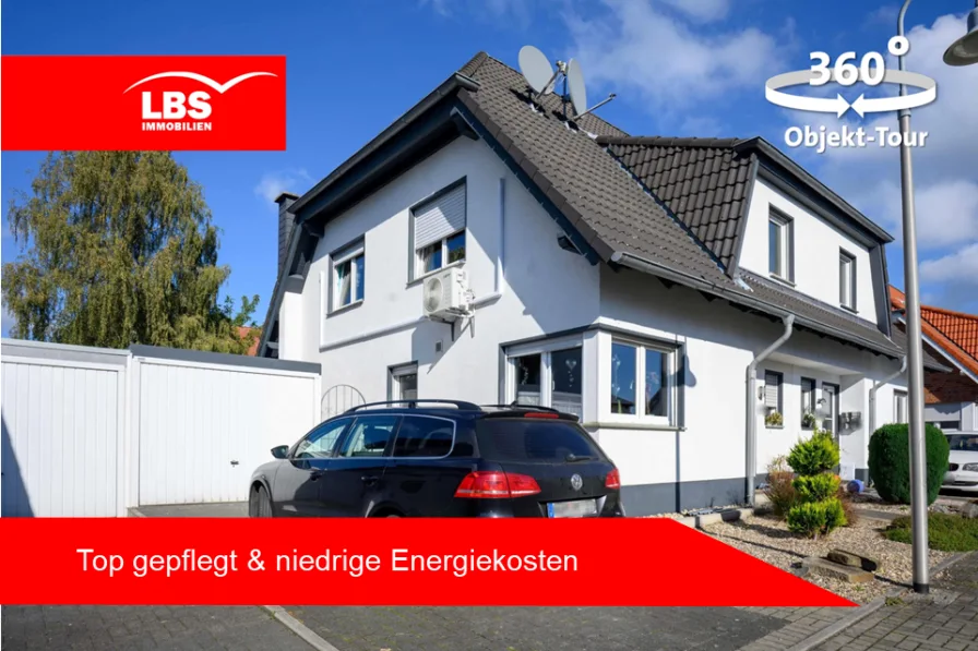 Außenansicht - Haus kaufen in Hamm - Gepflegte Doppelhaushälfte in Sackgassenlage von Hamm Bockum-Hövel