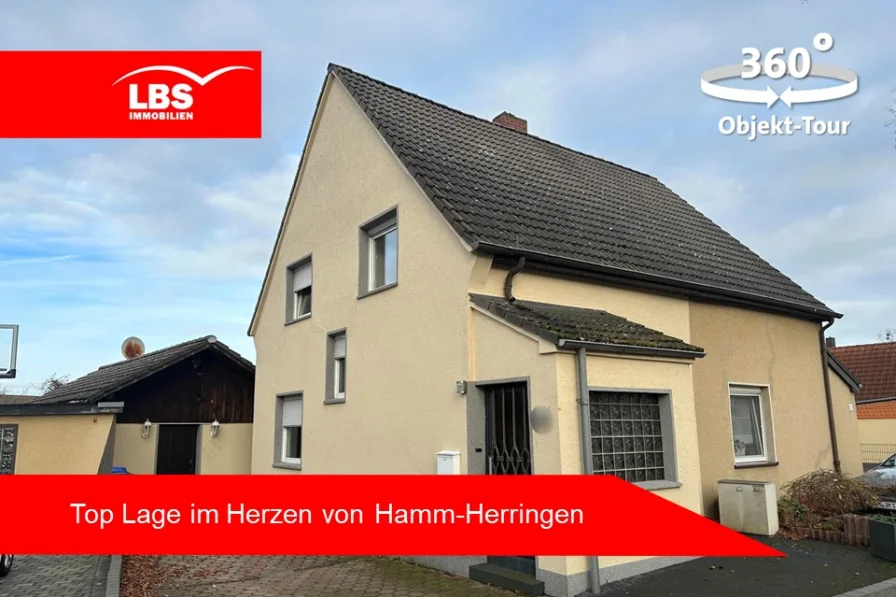 Außenansicht - Haus kaufen in Hamm - *** RESERVIERT *** - DHH mit Garten in zentraler Lage von Hamm-Herringen