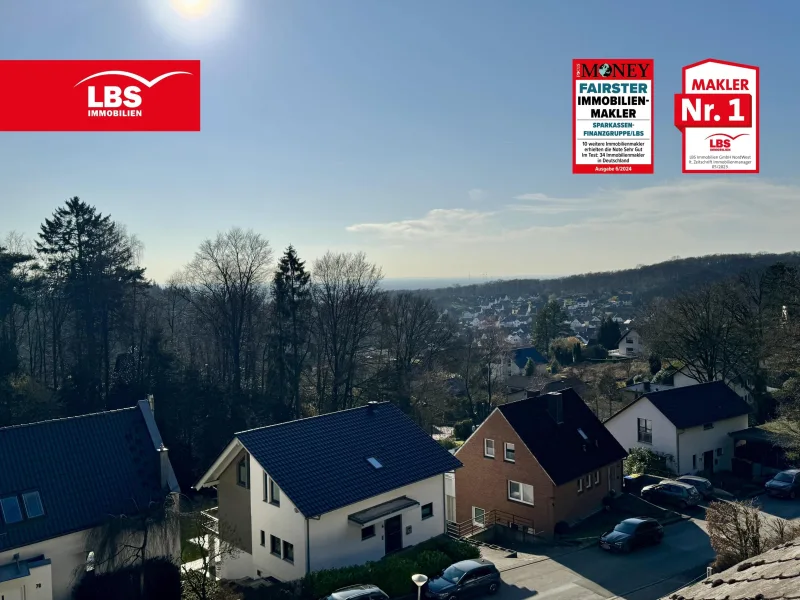 Blick aus dem Studio - Wohnung kaufen in Oerlinghausen - Leben und Wohnen mit Aussicht!