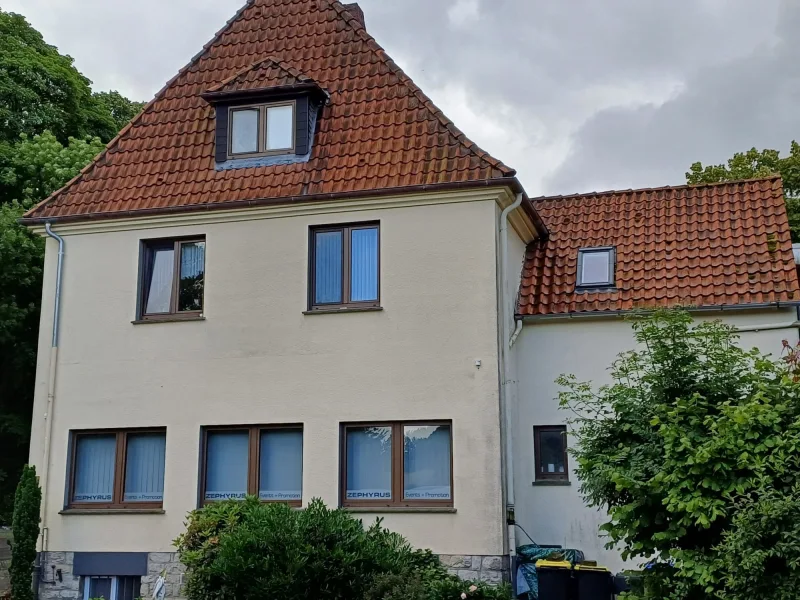 Seitenansicht - Haus kaufen in Oerlinghausen, Währentrup - Vielseitig nutzbare Immobilien für Wohnen und Gewerbe!