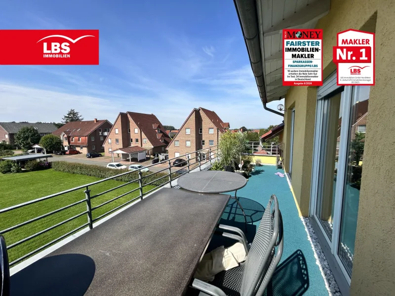 Dachterrasse - Wohnung kaufen in Porta Westfalica - Gemütliche 3-Zimmerwohnung *mit Dachterrasse*