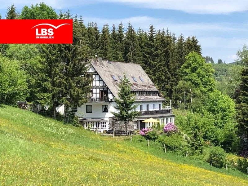 Westansicht - Haus kaufen in Winterberg - Tolles Ensemble in traumhafter Landschaft