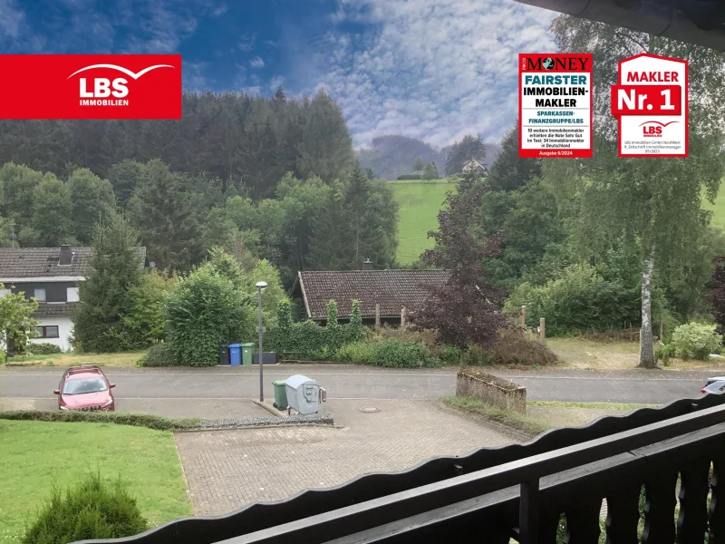 Blick nach Süden - Wohnung kaufen in Winterberg - Traumhafter Blick in ruhiger Lage