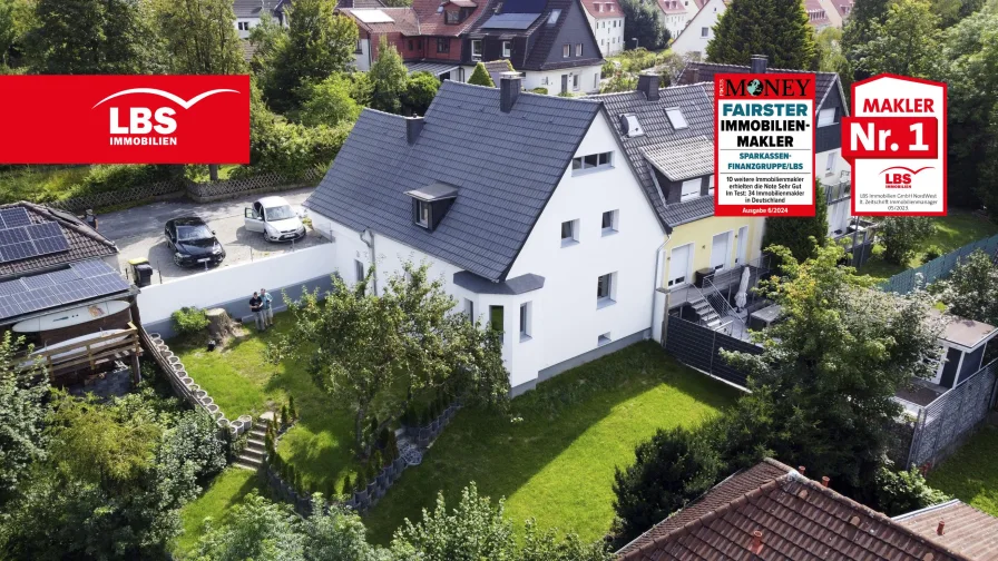 Aussenansicht  - Haus kaufen in Menden - Zweifamilienhaus Erstbezug nach umfassender Sanierung Mehrgenerationenhaus