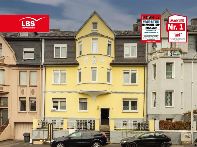 Außenansicht - Haus kaufen in Iserlohn - Stadthaus mit 4 Wohneinheiten, Ist-Jahres-Netto-Kaltmiete: 18.980 Euro