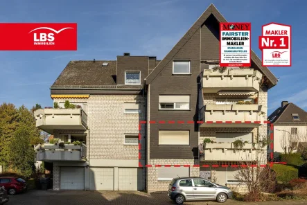 Außenansicht - Wohnung kaufen in Arnsberg - Gutes Invest zentral in Neheim: 2-Zimmer-Wohnung mit Balkon, Parkplatz