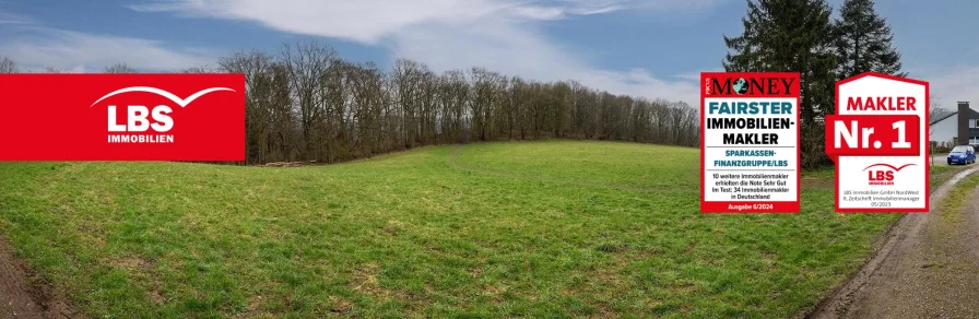 Panorama Foto vom Grundstück - Grundstück kaufen in Iserlohn - Herausragendes Grundstück in Iserlohn-Dröschede