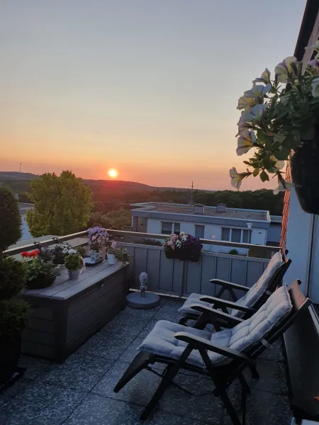 Aussicht Sonnenuntergang