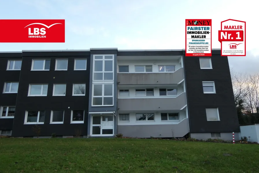 Außenansicht - Wohnung kaufen in Gevelsberg - Gut geschnittene Dreizimmerwohnung mit schöner Loggia in Silschede!