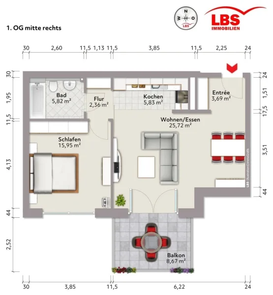 Grundriss Wohnung 27