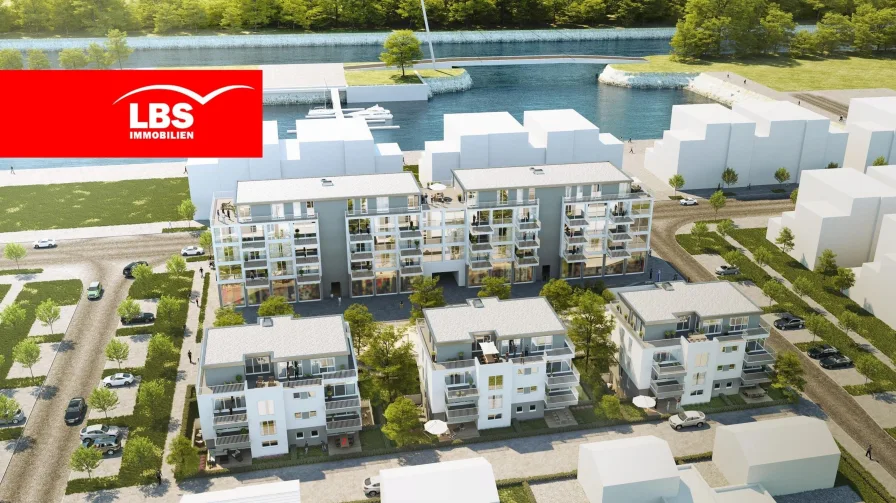 Hafenloft - Wohnung kaufen in Gelsenkirchen - HAFENLOFT - Exklusive Erdgeschoss Wohnung mit Garten an der Marina