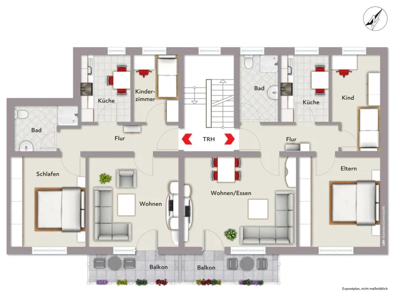 Grundriss 1. OG (abb. rechts)