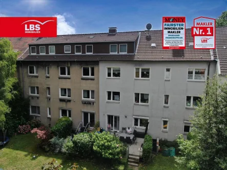 Luftbild Rückseite - Haus kaufen in Gelsenkirchen - Kapitalanleger aufgepasst!!! Doppelpack in zentraler Lage von GE-Horst 