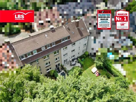 Luftbild - Haus kaufen in Gelsenkirchen - Kapitalanleger aufgepasst! 2 Mehrfamilienhäuser im Doppelpack in GE-Horst