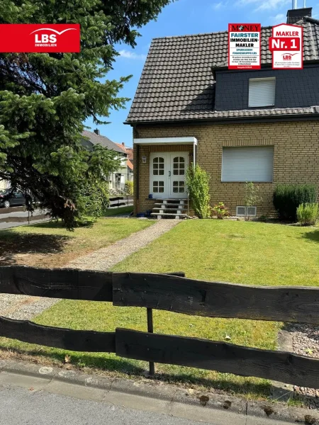 Vorderansicht - Haus kaufen in Kamen - Charmante Doppelhaushälfte mit großzügigen Garten in Kamen-Herrenwerve