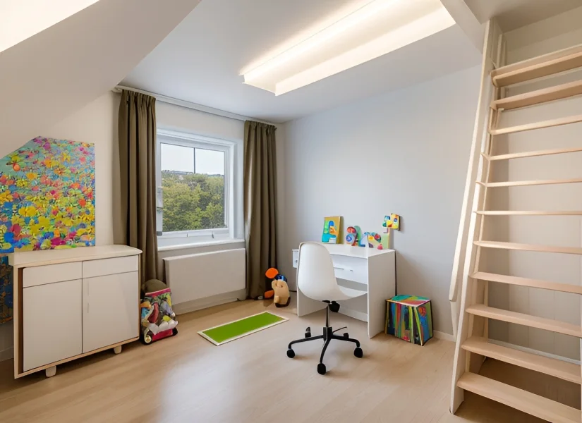 Kinderzimmer I mit Spitzbodenausbau