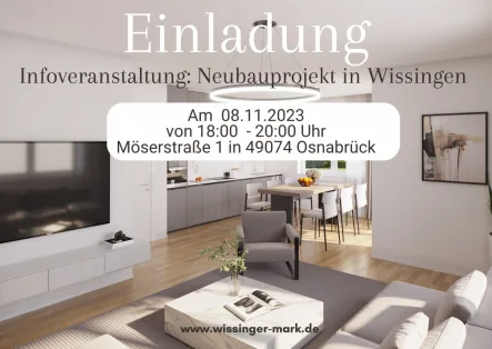 Infoveranstaltung - Wohnung kaufen in Bissendorf - Energieeffiziente Wohnung in begehrter Lage von Bissendorf 