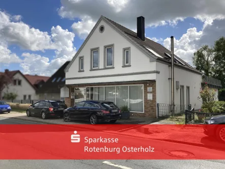 Für Investoren! Sehr gepflegtes WGH mit 2 WE und 1 GE + sep. Baugrdst. - Zinshaus/Renditeobjekt kaufen in Osterholz-Scharmbeck - Für Investoren! Sehr gepflegtes WGH mit 2 WE und 1 GE + sep. Baugrdst.