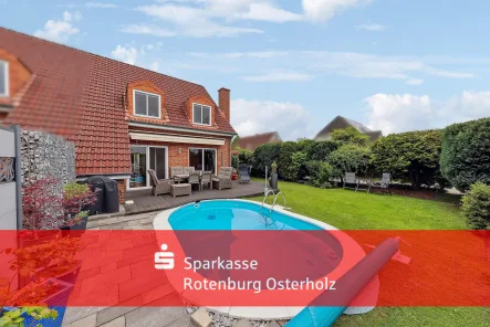 Schwanewede: 5-Zi DHH in Bestlage für die anspruchsvolle Familie - Haus kaufen in Schwanewede - Schwanewede: Wohntraum mit Außenpool + neuer Heizungsanlage für Sie! 