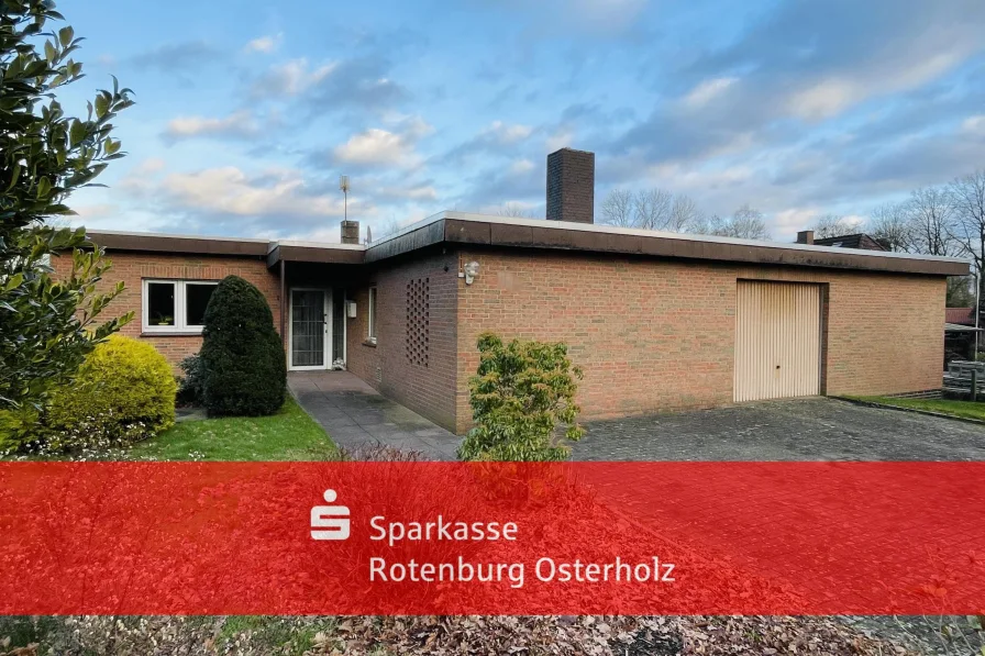  - Haus kaufen in Kirchtimke - Kirchtimke - Flachdachbungalow mit Potenzial!