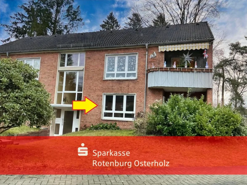 3-Zi-ETW in begehrter Lage von Schwanewede - Wohnung kaufen in Schwanewede - 3-Zi-Hochparterre mit Terrasse in begehrter Lage von Schwanewede 