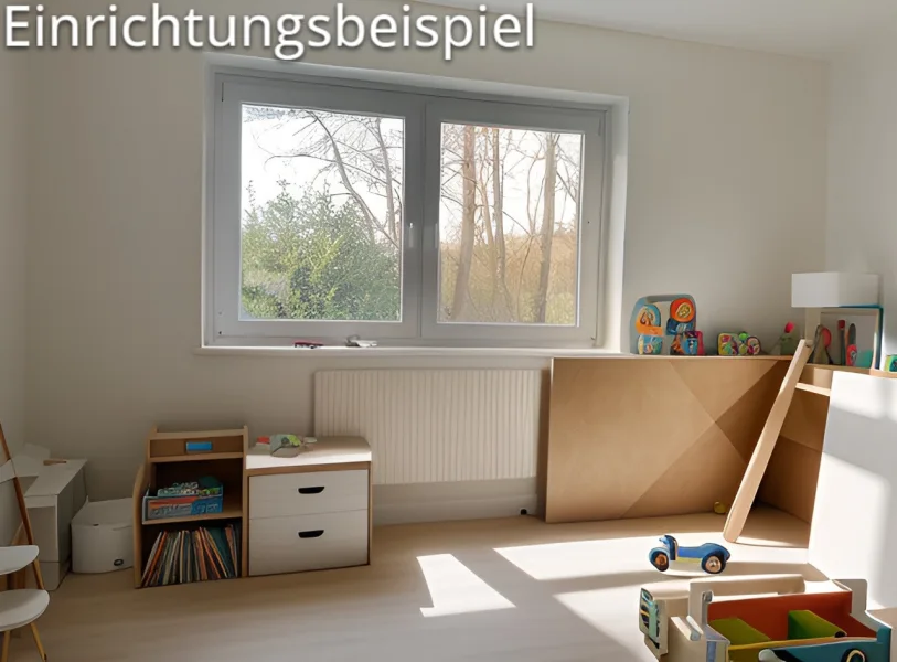 Einrichtungsbeispiel für das ca. 12 m² große Zimmer 