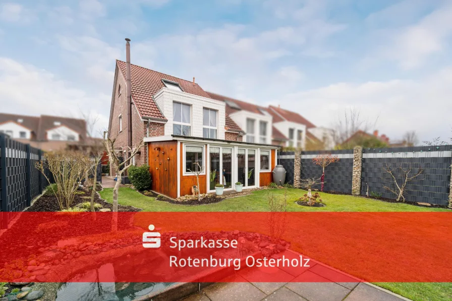 Ritterhude: Exklusives Reihenendhaus mit Carport in bevorzugter Lage - Haus kaufen in Ritterhude - Ritterhude: Exklusives Reihenendhaus mit Carport in bevorzugter Lage 