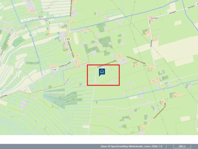 Lageplan - Grundstück kaufen in Ovelgönne - Grünlandflächen in Ovelgönne zu verkaufen