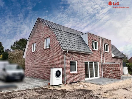 Außenansicht - Haus kaufen in Westerstede - Letzte Hälfte! Neubau Doppelhaushälfte in TOP-Lage von Westerstede