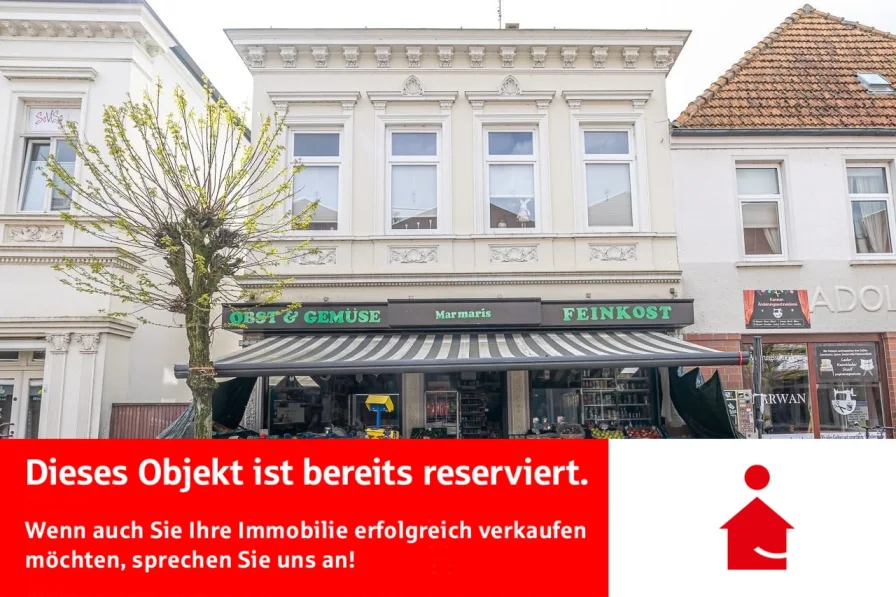 Außenansicht - Haus kaufen in Brake - Reserviert! Renditestarkes Anlageobjekt in der Innenstadt