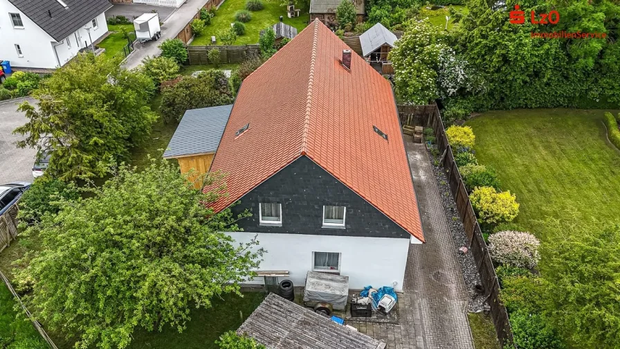 Luftaufnahme - Haus kaufen in Bockhorn - Ruhig gelegenes EFH mit vielen Möglichkeiten