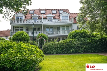 Rückansicht - Wohnung kaufen in Wangerooge - Top Eigentumswohnung mit Blick in den Park