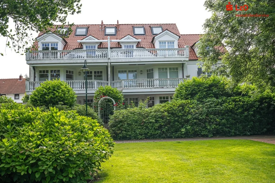 Rückansicht - Wohnung kaufen in Wangerooge - Top Eigentumswohnung mit Blick in den Park