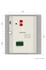 Grundriss Spitzboden (nicht maßstabsgerecht, Möblierungsbeispiel)