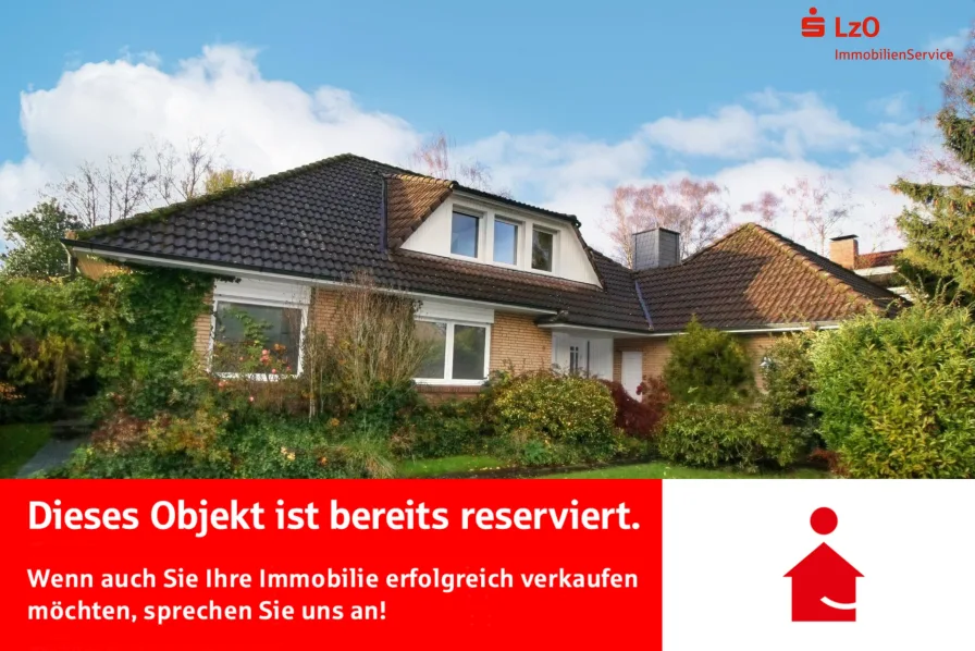 Außenansicht - Haus kaufen in Wiefelstede - Reserviert: Repräsentative Wohnhaus in Wiefelstede