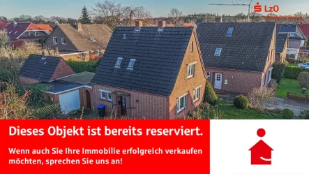 Luftaufnahme - Haus kaufen in Jever - Reserviert: Ein charmantes Haus mit Potenzial