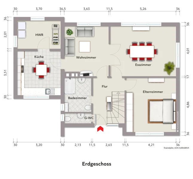 Grundriss EG - Haus 2