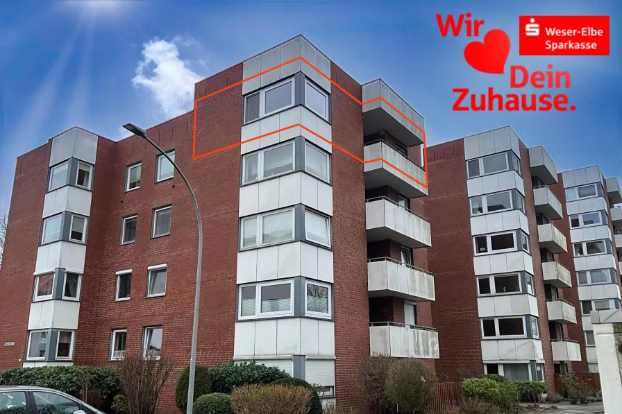 Titelbild - Wohnung kaufen in Bremerhaven - 2-ZKB mit Loggia im 4. OG und Kfz.-Einstellplatz 