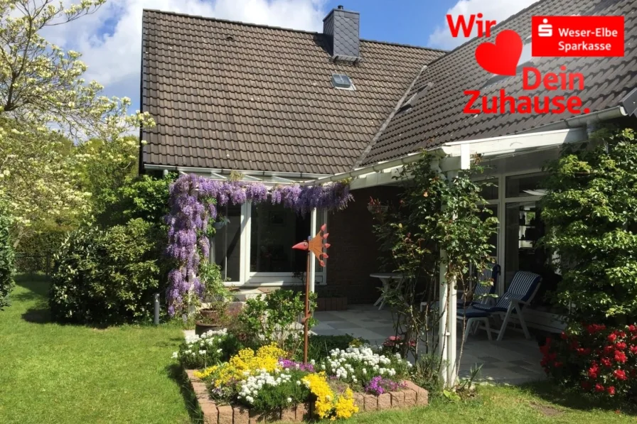 Terrasse - Haus kaufen in Bremerhaven - Viel Platz zum Wohlfühlen in Speckenbüttel