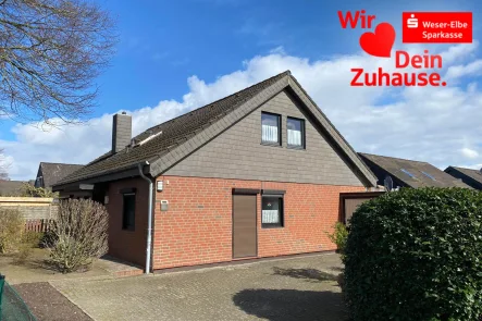 Ansicht - Haus kaufen in Bremerhaven - Fertighaus mit Gasheizung aus 2018 im Fehrmoor