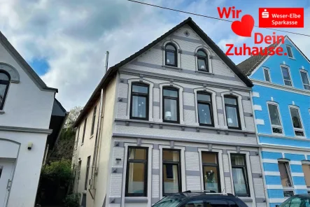 Straßenansicht - Haus kaufen in Bremerhaven - Exklusives Stadthaus mit Charme! 