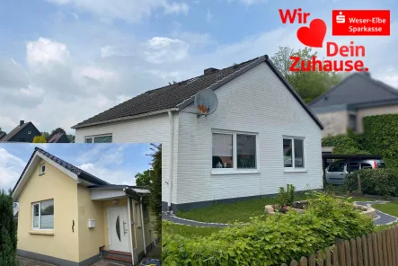 Vorderhaus + Hinterhaus - Haus kaufen in Bremerhaven - Zwei Häuser auf einem Grundstück - Leherheide