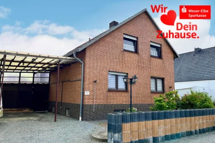 Hausansicht - Haus kaufen in Bremerhaven - Einfamilienhaus als Kapitalanlage gefällig?